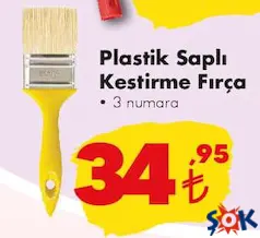 İZMİR FIRÇA PLASTİK SAPLI KESTİRME FIRÇA 3 NUMARA